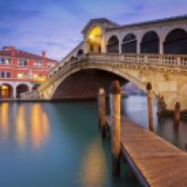 Venice's Rialto Bridge, which was built in the 16th century, is the oldest bridge still standing over the city's Grand Canal.